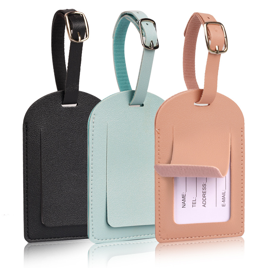 Travel Accessories Name - Dames Heren Bagagelabels PU-leer Reisaccessoires Koffer