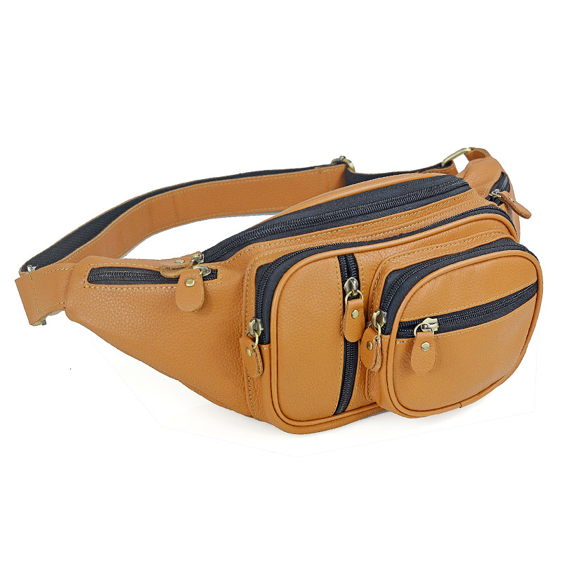 Travel Accessories Men - Heren Echt Lederen Heuptassen Heren Casual