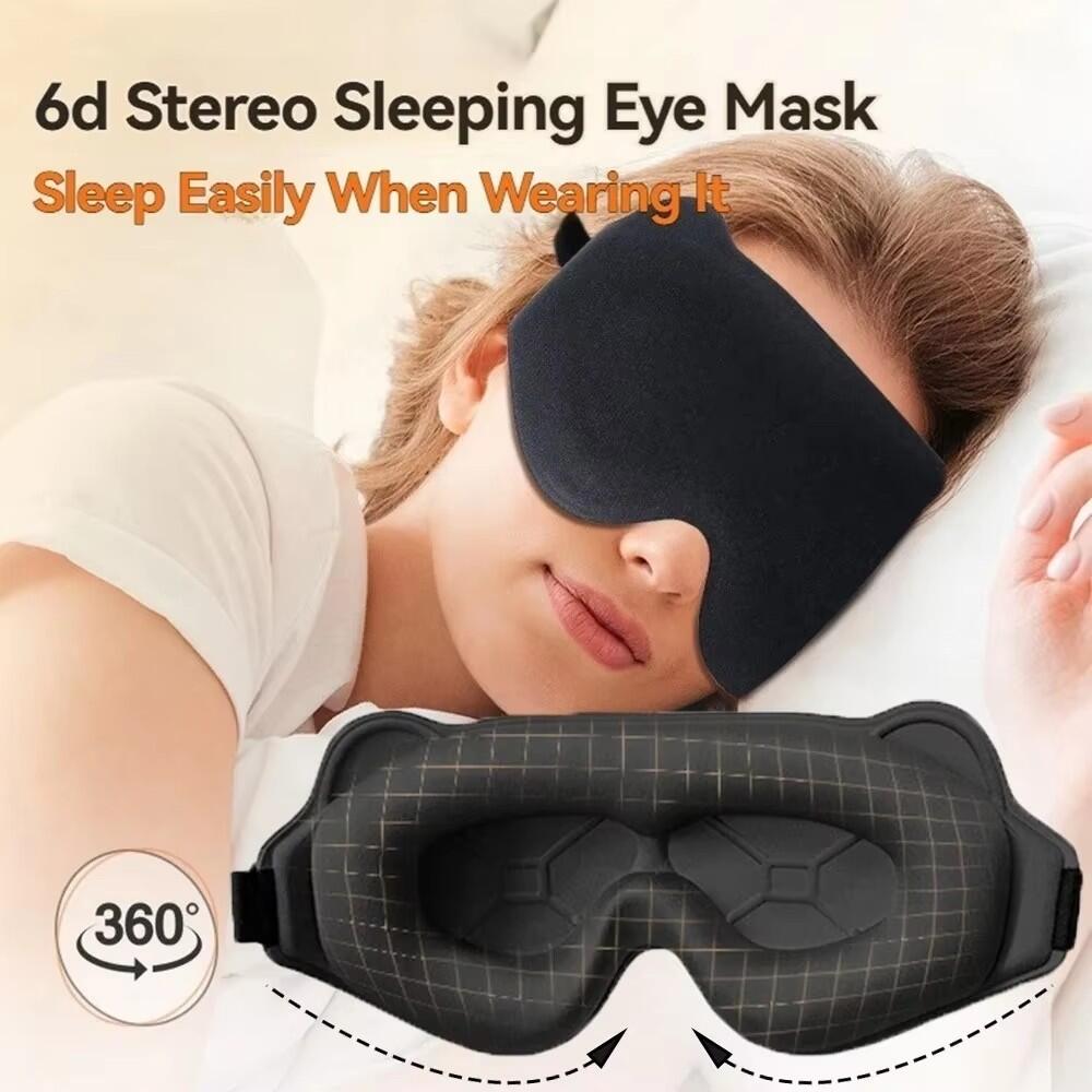 Eye Mask Sleep Travel - Nieuw 3D-slaapoogmasker Stereoscopisch lichtblokkerend slaapoogmasker voor
