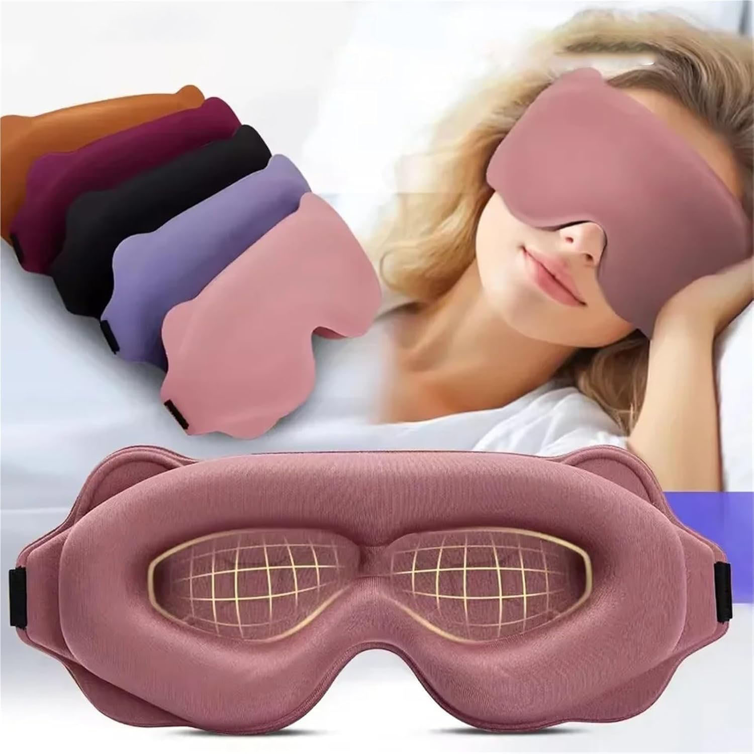 Eye Mask Sleep Travel - 3D Slaapmasker Lichtblokkerend Slaapmasker Voor Ogen