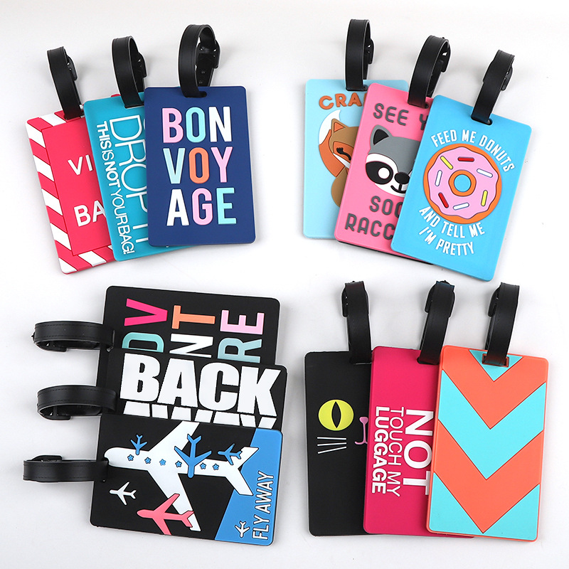Travel Accessories Name - 1pc Cartoon Dier PVC Bagagelabel Vrouwen