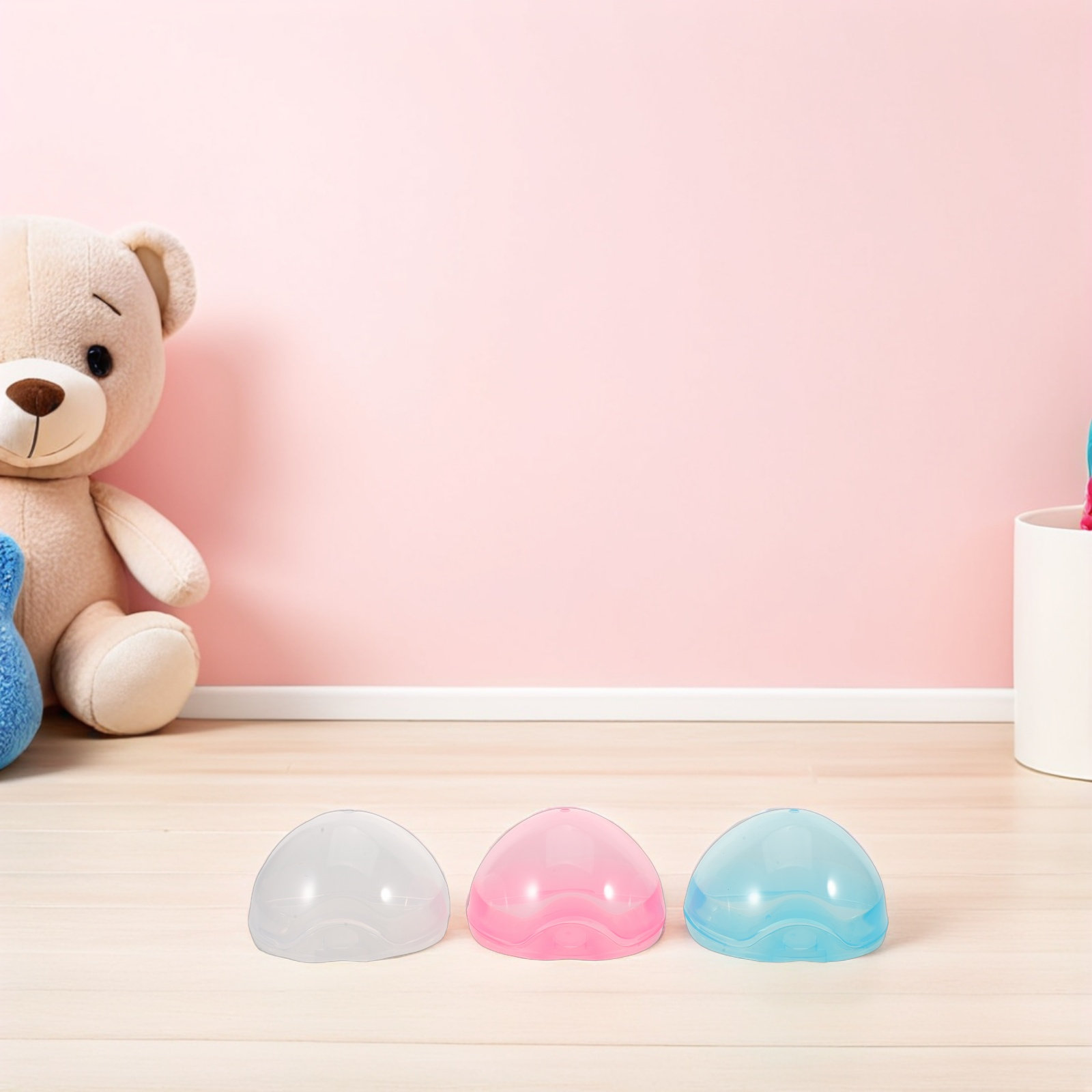 Travel Accessories With Baby - 12-delige fopspeen opbergdoos, draagbare transparante beschermhoes,