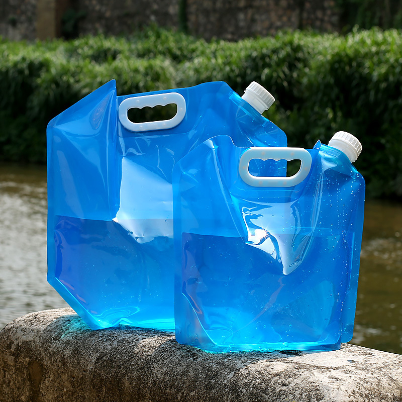 Water Bottle Collapsible - Opvouwbare Watercontainer Zak, Plastic Opbergkan Met