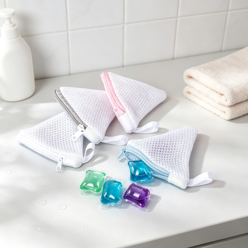 Travel Accessories Toiletry Bag - 3 stuks Mini Mesh Ritszakje Driehoekige