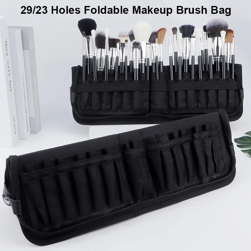 Travel Accessories Organizer Case - 29/23 Gaten Opvouwbare Make-up Borstel Tas