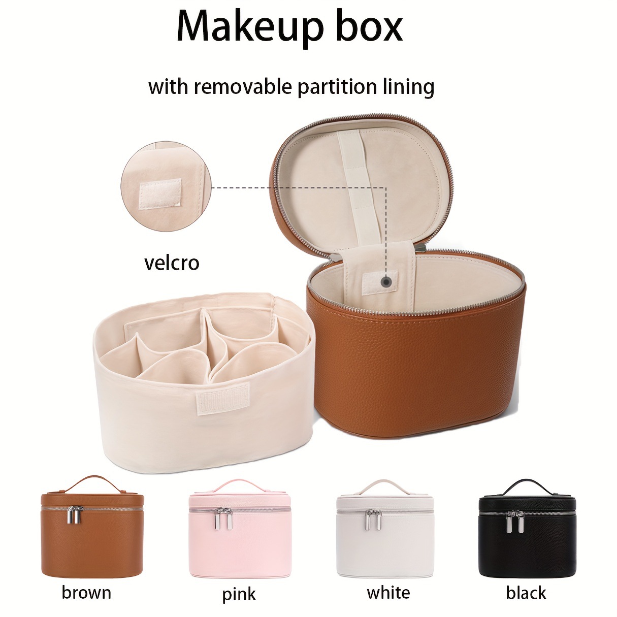 Travel Accessories Toiletry Bag - Grote capaciteit PU lederen make-up tas