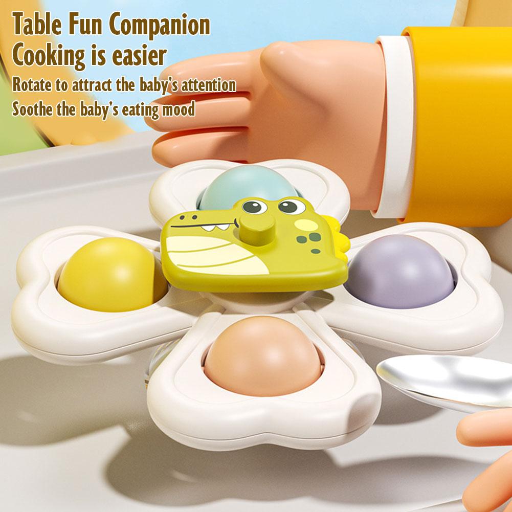 3PCS zuignap roterend speelgoe - Travel Accessories With Baby recensie en prijs