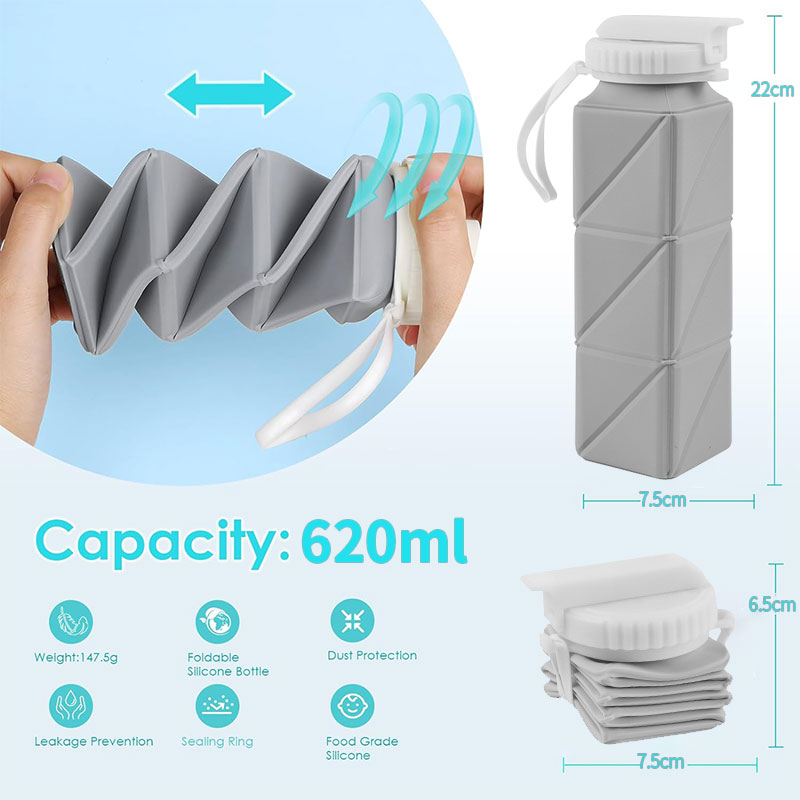 620Ml Opvouwbare Waterfles Bek - Water Bottle Collapsible recensie en prijs