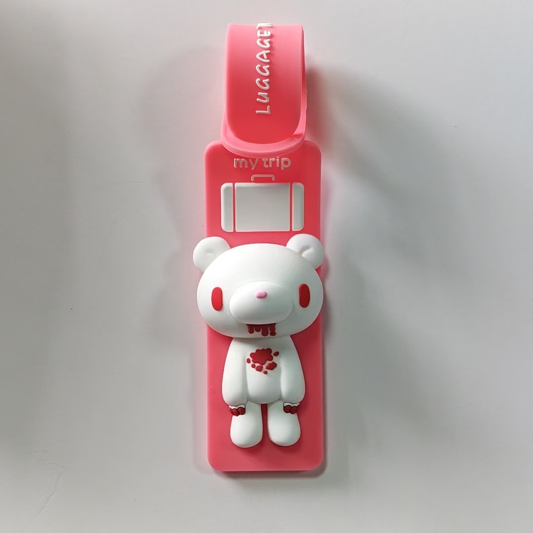 Schattige cartoon beer silicon - Travel Accessories Name recensie en prijs