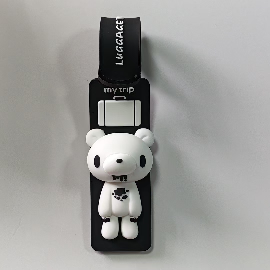 Schattige cartoon beer silicon - Travel Accessories Name recensie en prijs