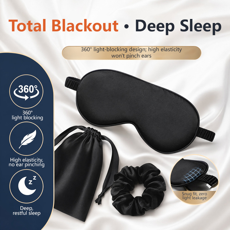 Dubbelzijdige zijden slaap-oog - Eye Mask Sleep Travel recensie en prijs
