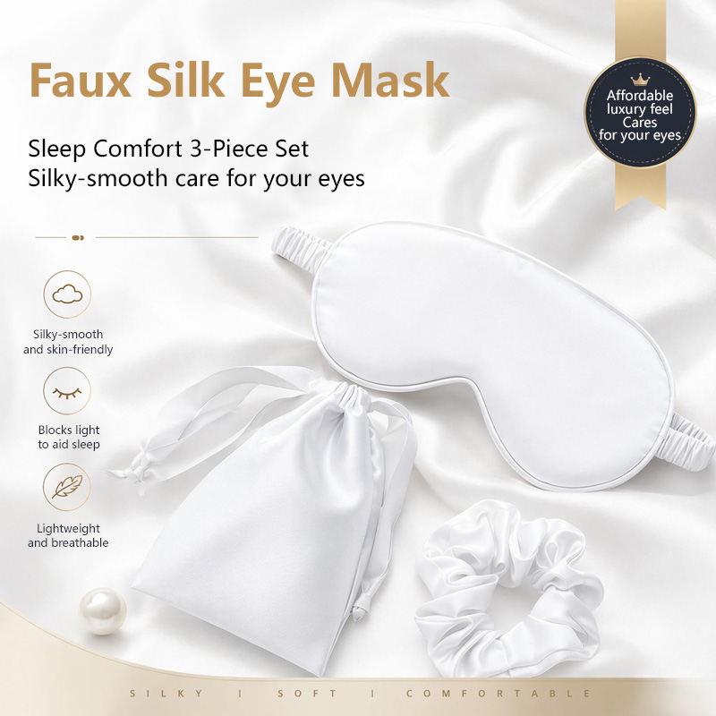 Dubbelzijdige zijden slaap-oog - Eye Mask Sleep Travel recensie en prijs