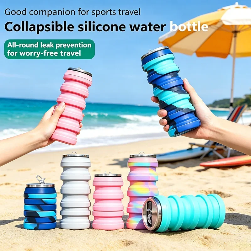 480ML Opvouwbare siliconen wat - Water Bottle Collapsible recensie en prijs