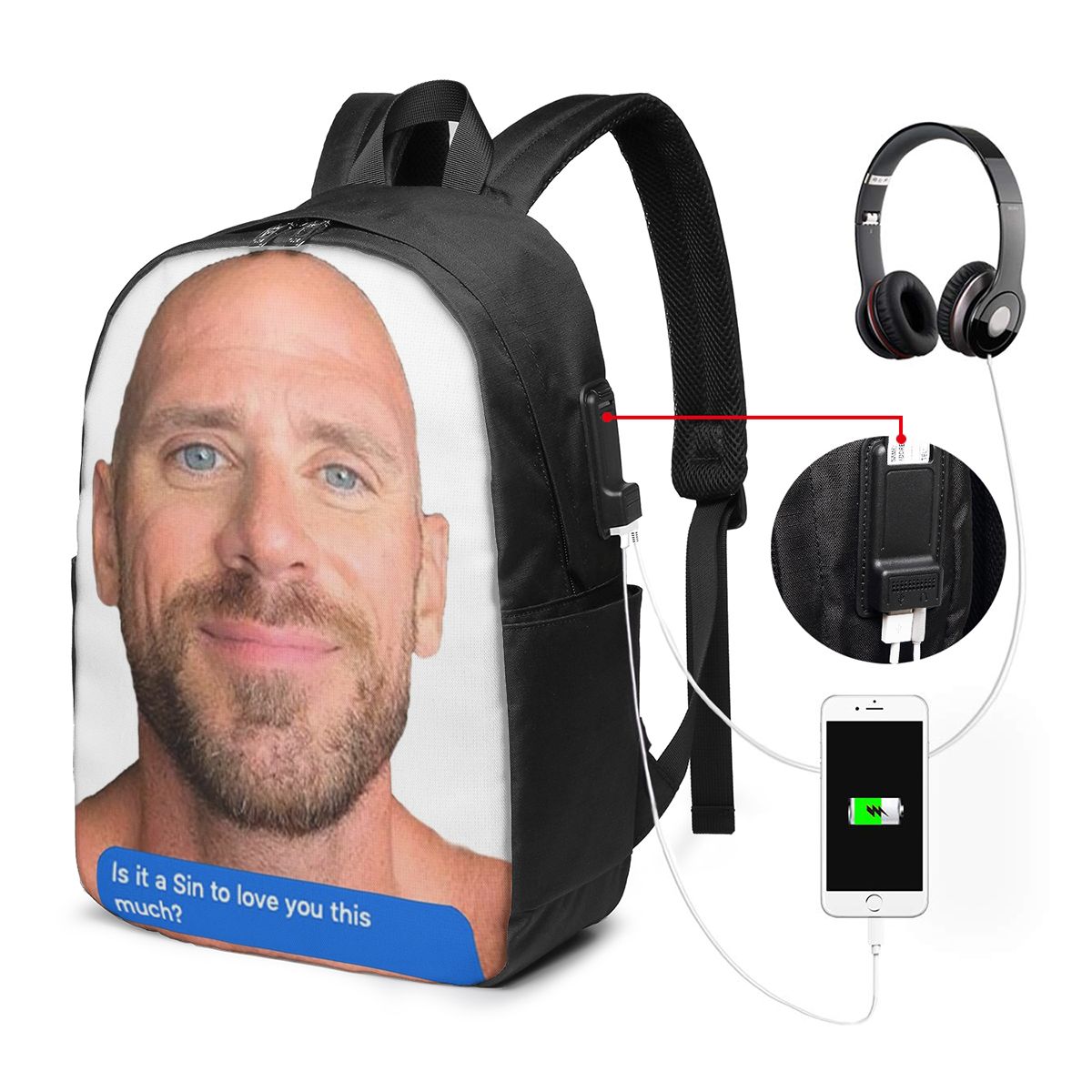 Johnny Sins Flirty Text Bubble - Travel Accessories Men recensie en prijs