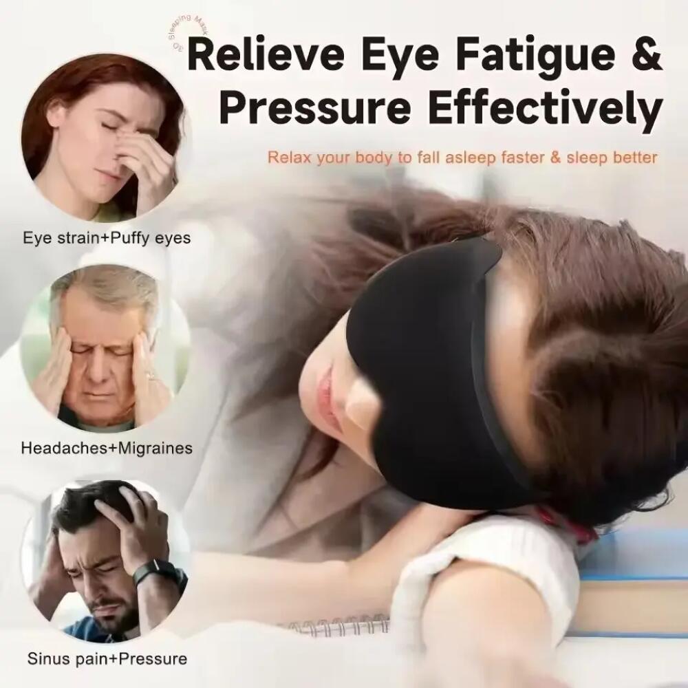 Nieuw 3D-slaapoogmasker Stereo - Eye Mask Sleep Travel recensie en prijs