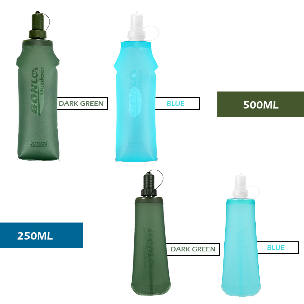 250ml 500ml Opvouwbare waterza - Water Bottle Collapsible recensie en prijs
