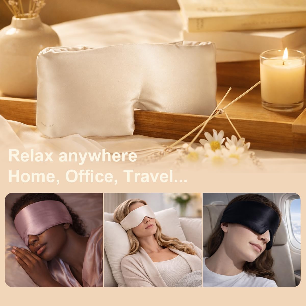 1-10PCS Zacht Zijdeachtig Slaa - Eye Mask Sleep Travel recensie en prijs