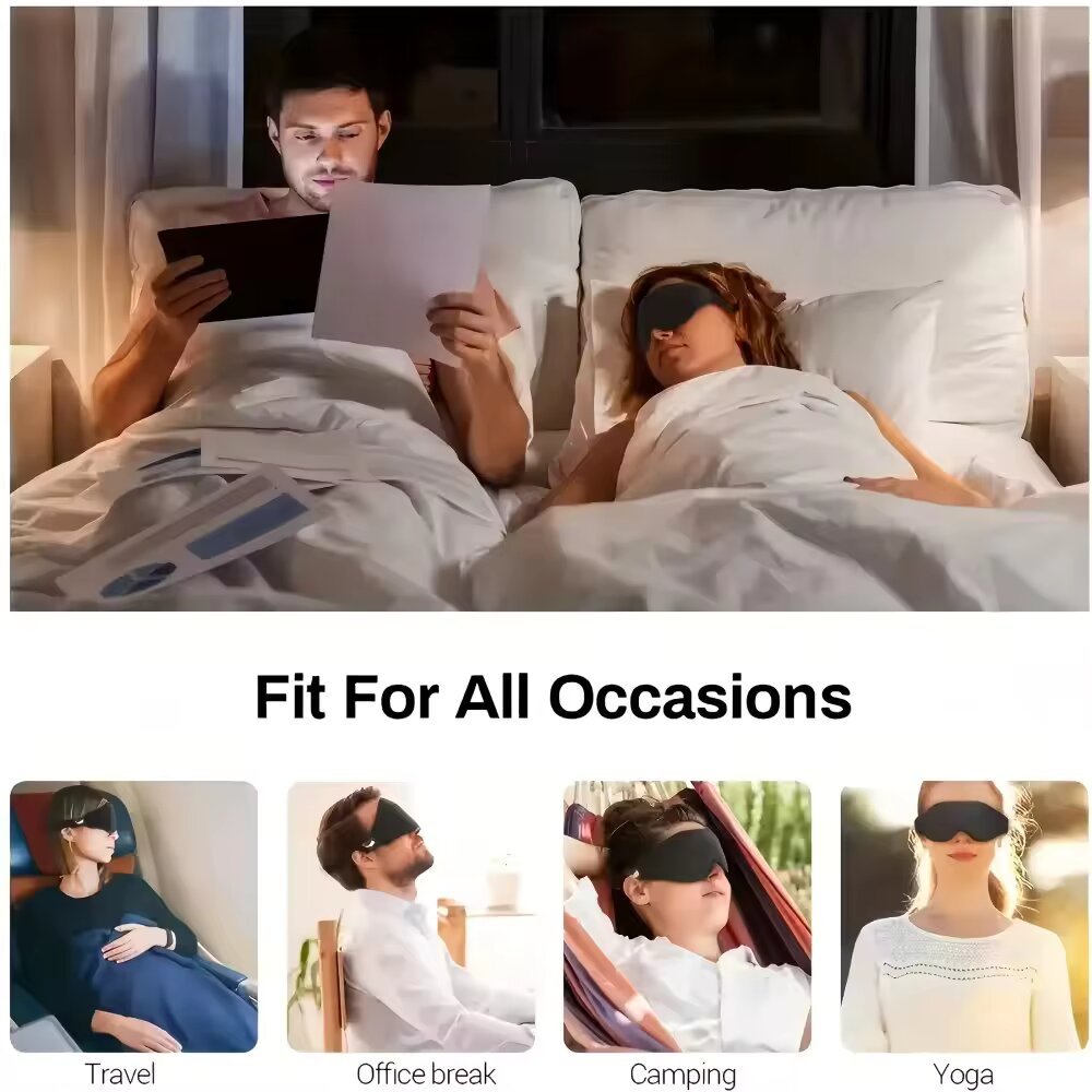 3D-oogmasker, comfortabel & ad - Eye Mask Sleep Travel recensie en prijs