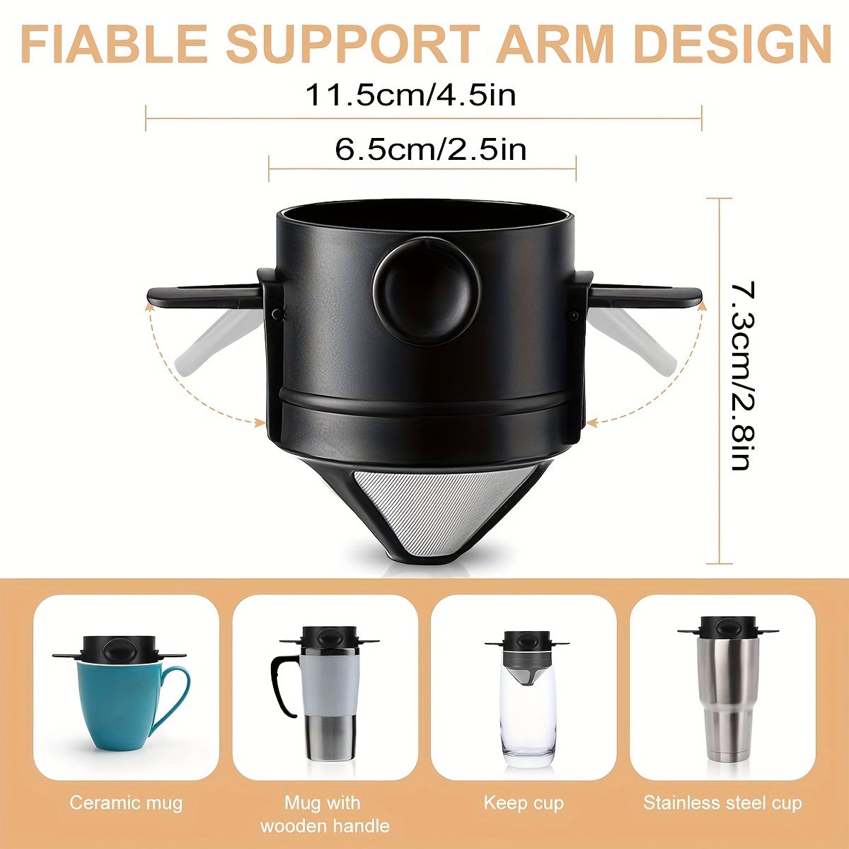 Koffiefilter Cup Draagbare Her - Water Bottle Collapsible recensie en prijs