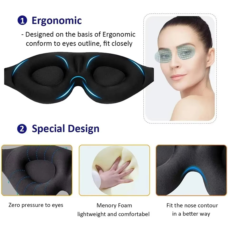 3D Memory Foam Slaapmasker Lic - Eye Mask Sleep Travel recensie en prijs